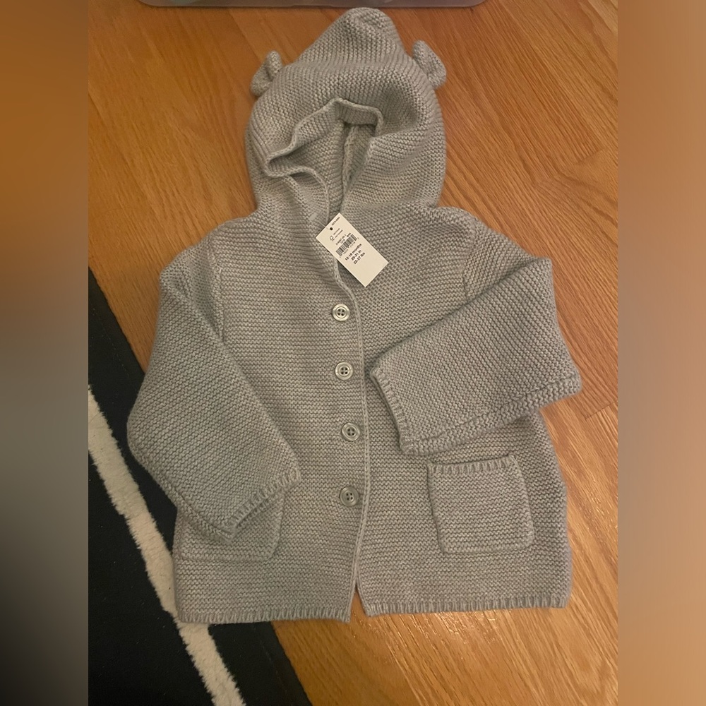 Baby Bear Garter Cardigan
